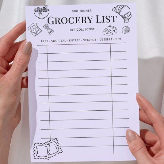 Girl Dinner Grocery List