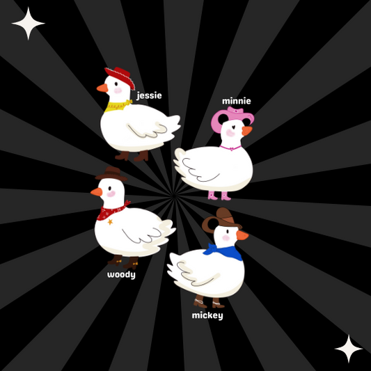 Yee-haw Duck Sticker