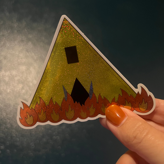 On Fire Sticker